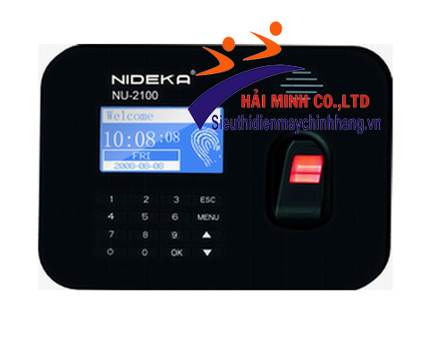 Máy chấm công vân tay thẻ từ NIDEKA NU-2100