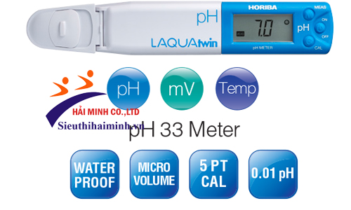 Máy đo pH Horiba pH 33 thiết kế tiên tiến, hiện đại