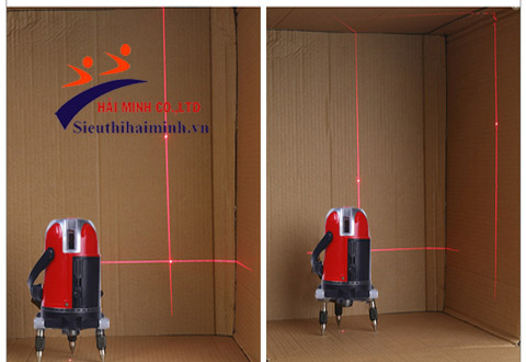 test máy cân bằng tia laser đỏ
